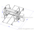 Máquina de corte de contorno computadorizado de lâmina dupla